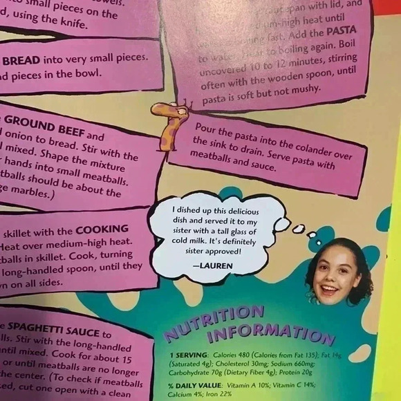 Vintage Betty Crocker’s Kids Cook! Children Teens Recipes Cookbook 1999 90s - Picture 11 of 14